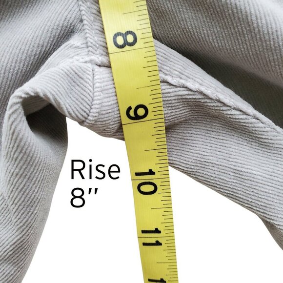 AG Adriano Goldschmied the Stevie Slim Straight Fine Wale Corduroy Gray Jeans 29 - Picture 13 of 14